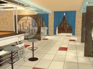 cafe lora 3D Model