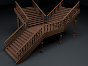 ladder transformer Modelo 3D