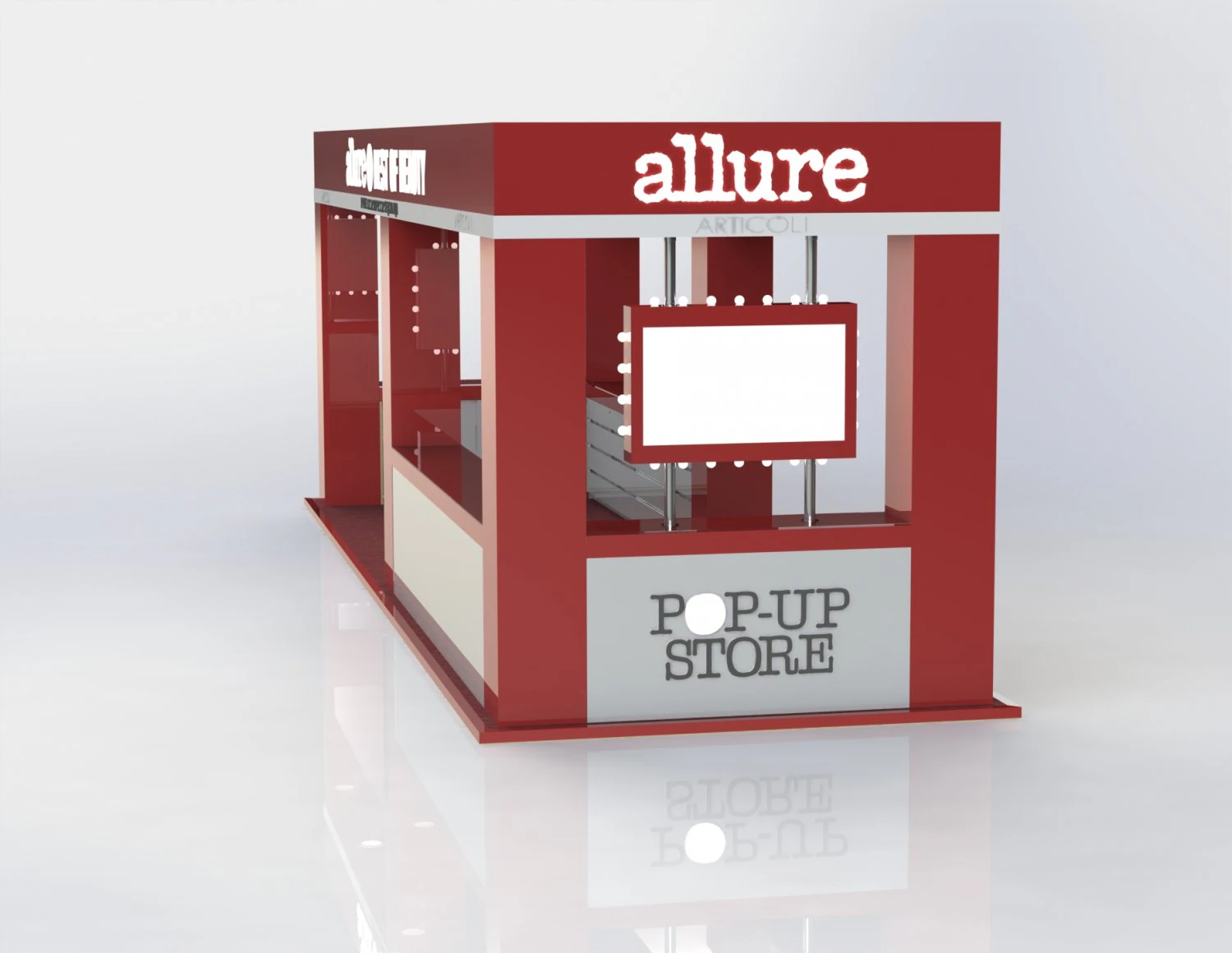 exhibition stand allure in gum 3D Model .c4d .max .obj .3ds .fbx .stl .blend 