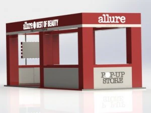 exhibition stand allure in gum 3D Model