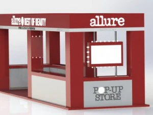 exhibition stand allure in gum 3D Model