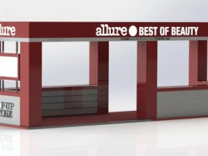 exhibition stand allure in gum 3D Model