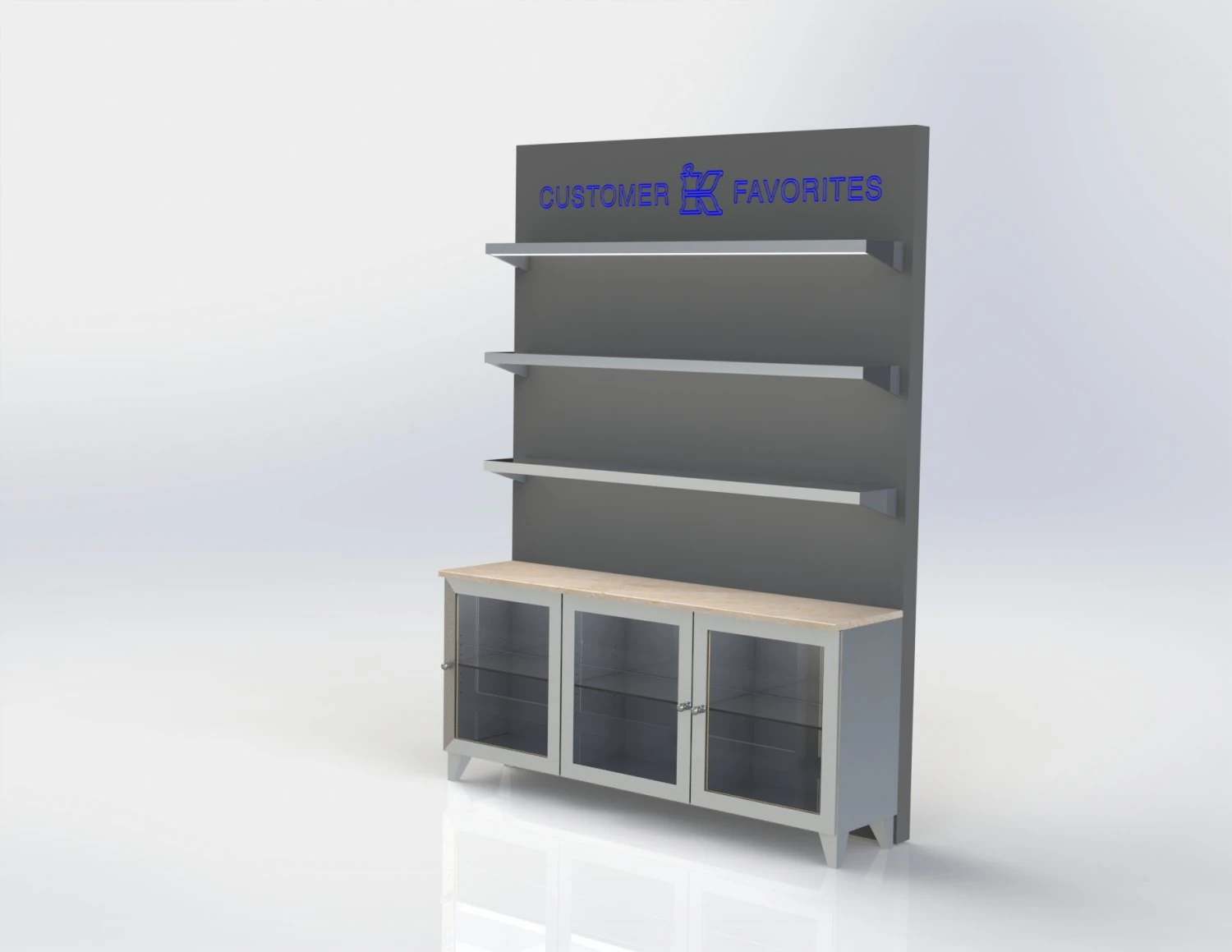 customer favorites wall of kiehls 3D Model .c4d .max .obj .3ds .fbx .stl .blend 