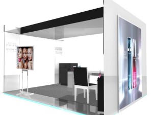 exhibition stand of lancome Modèle 3D