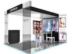 exhibition stand of lancome 3D 模型