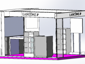 exhibition stand of lancome 3D 模型