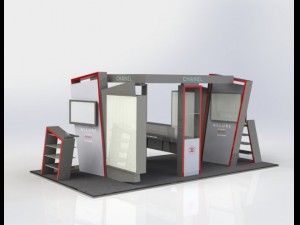 exhibition stand chanel 3D Model