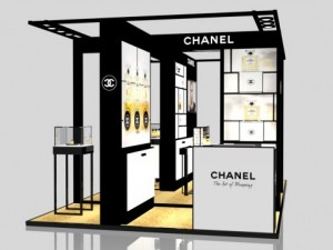 exhibition stand of chanel in gum 3D Model