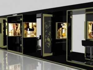exhibition stand of chanel in gummoscow 3D 모델