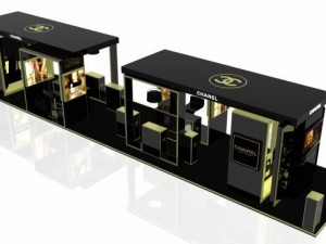 exhibition stand of chanel in gummoscow 3D 모델