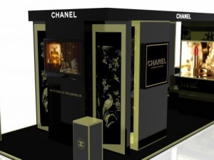 exhibition stand of chanel in gummoscow 3D 모델
