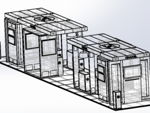 exhibition stand of chanel in gummoscow 3D 모델