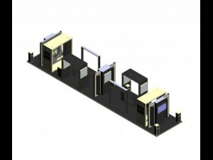 exhibition stand of chanel in gummoscow 3D 모델