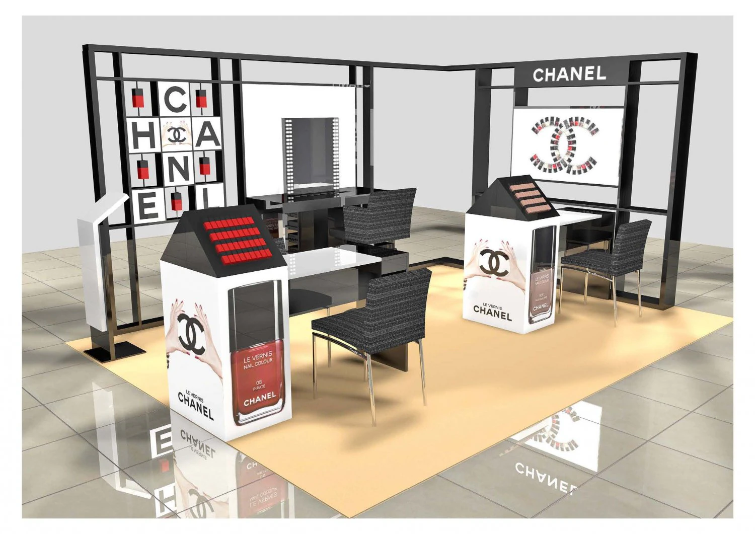 chanel corner 3D Model .c4d .max .obj .3ds .fbx .stl .blend 