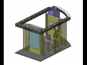 ysl stand atrium Modèle 3D