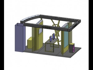 ysl stand atrium Modèle 3D
