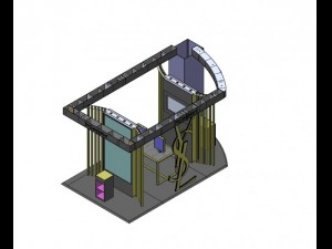 ysl stand atrium Modèle 3D