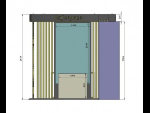 ysl stand atrium Modèle 3D