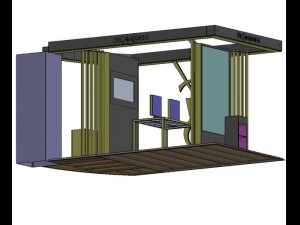 ysl stand atrium Modèle 3D