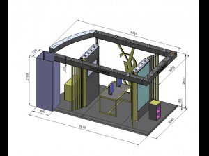ysl stand atrium Modèle 3D