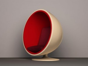 egg chair furniture prop 3D Model