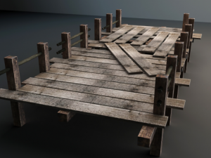 wood bridge Modelo 3D