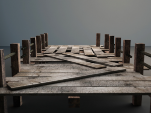 wood bridge Modelo 3D
