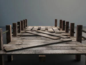 wood bridge 3D Model