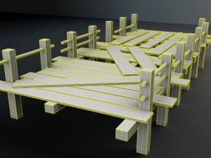 wood bridge 3D Model
