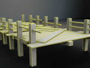 wood bridge 3D Model
