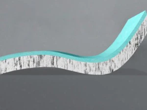 木製サンベッドセット 3Dモデル