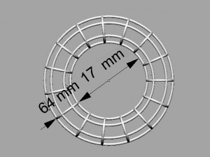 torus of circles ring 3D प्रिंट मॉडल