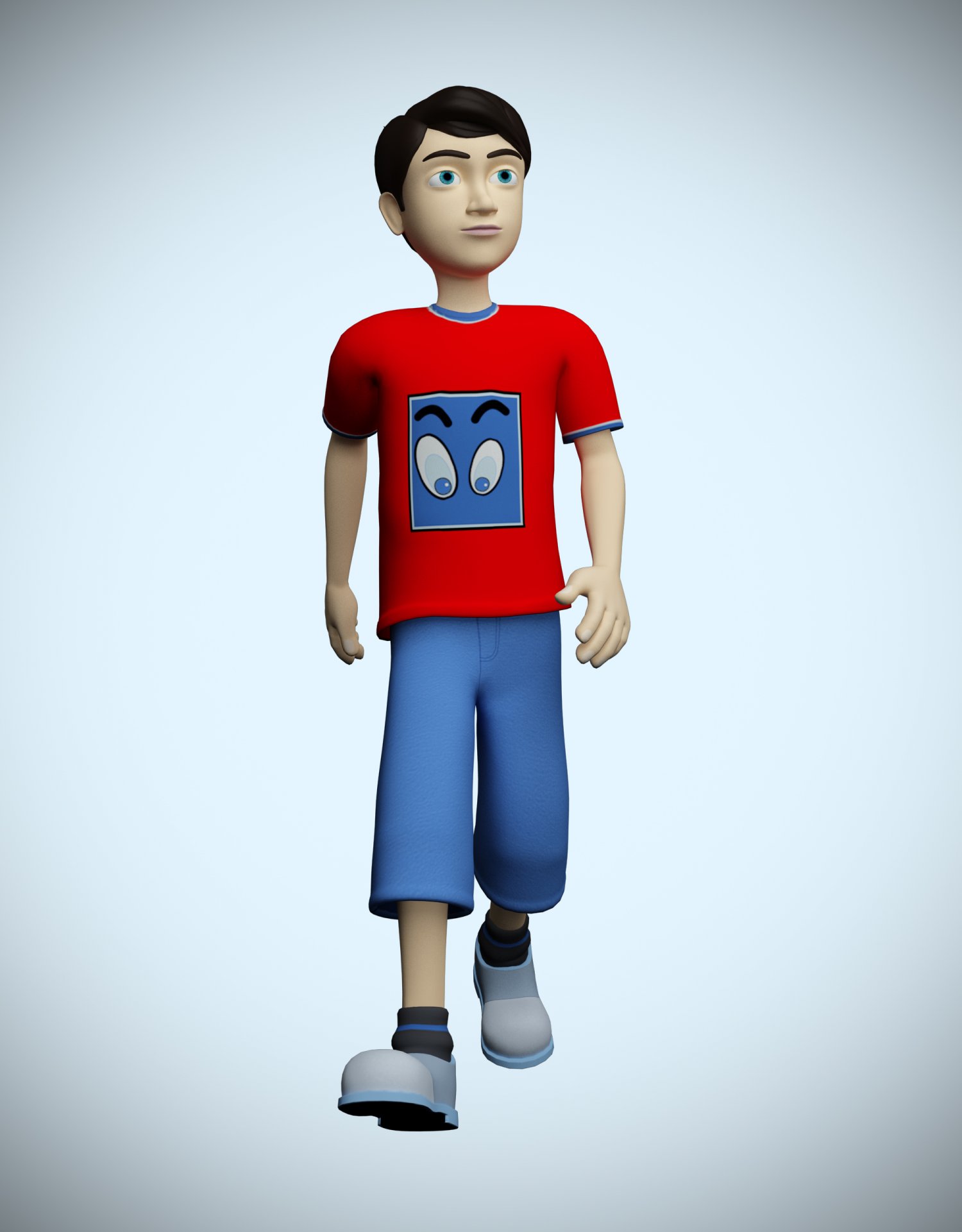 Toby 3D Model in Cartoon 3DExport