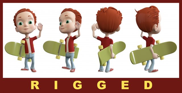 alex the boy Modelo 3D .c4d .max .obj .3ds .fbx .stl .blend
