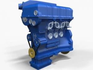 araba motoru 3D Model
