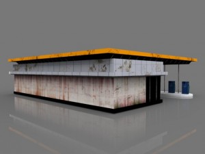 gas station 3D 模型