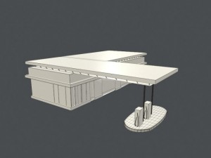 gas station 3D 模型