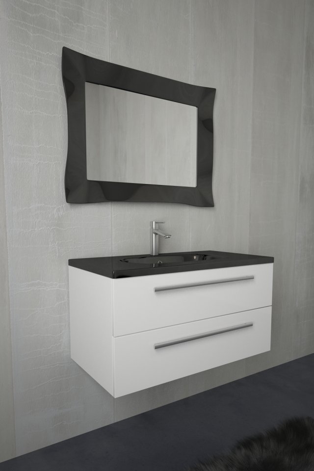 bathroom furniture quadro black Modèle 3D .c4d .max .obj .3ds .fbx .stl .blend 