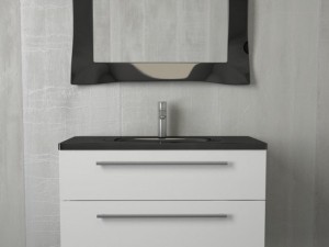 bathroom furniture quadro black Modèle 3D