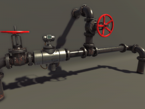pbr modular pipes set 3D 모델