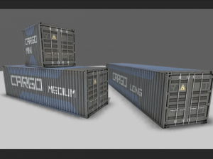 cargo containers 3D Model