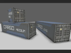 грузовые контейнеры 3D Модель