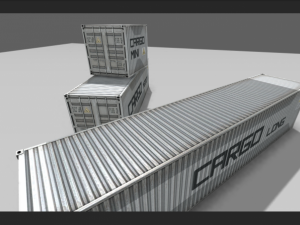 cargo containers 3D Model