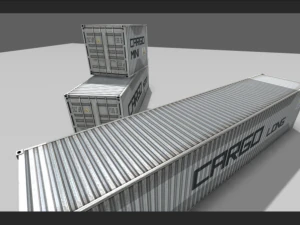 грузовые контейнеры 3D Модель