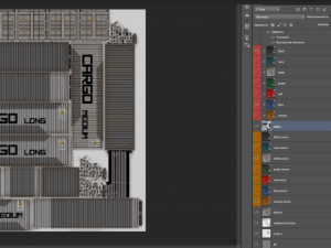 cargo containers 3D Model