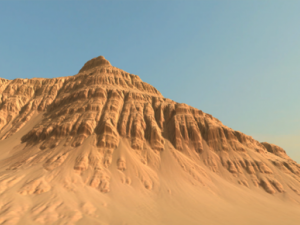 desert cliffs mountain Model 3D
