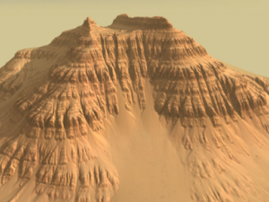 desert cliffs mountain Model 3D
