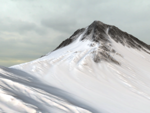 snow mountain landscape Modelo 3D
