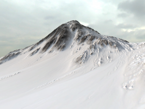 snow mountain landscape 3D Model