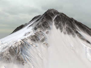 snow mountain landscape 3D Model